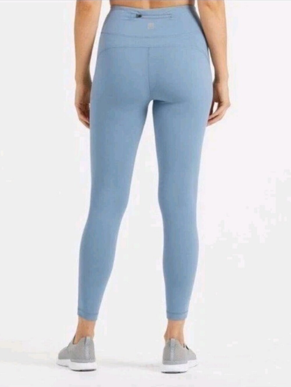 Vuori Pace High Waisted Light Blue Leggings Tights Sz Small